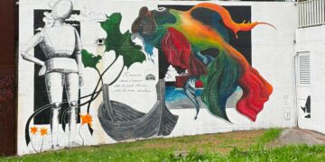 “Com’è profondo il mare”, l’opera di tre giovani sansalvesi per riqualificare un angolo di città