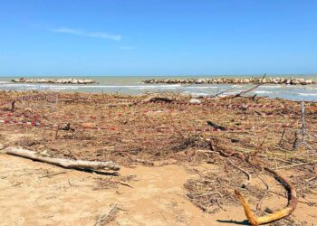 Il mare restituisce due sospetti ordigni bellici, spiaggia interdetta a San Salvo