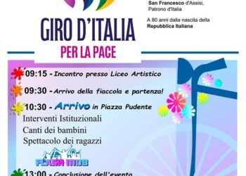 “Passi di luce”: a Vasto arriva la Fiaccola della pace con Flavio Lotti