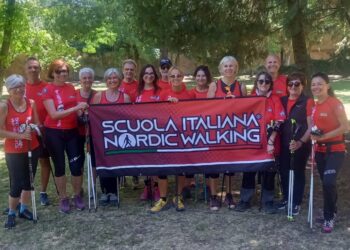 Stefano Suriani presente a Imola per il corso di “Perfezionamento Tecnico” di Nordic Walking