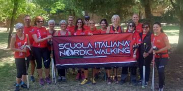 Stefano Suriani presente a Imola per il corso di “Perfezionamento Tecnico” di Nordic Walking