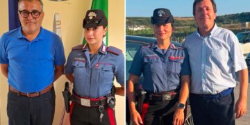 Chieffo e Di Fonso accolgono le prime carabiniere in servizio a Gissi e Torino di Sangro