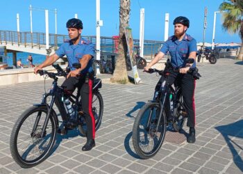 Sulla costa teatina arrivano i carabinieri in bici: pattuglieranno piste ciclabili e località balneari