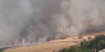 L’incendio non dà tregua: da due giorni è lotta contro le fiamme a Tornareccio