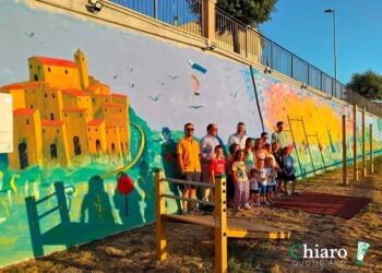 A Lentella un murale per completare la nuova area verde sulla circonvallazione