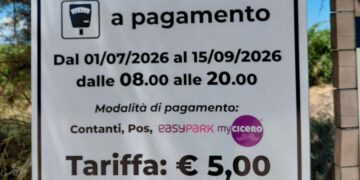 Entrate in vigore le aree di sosta a pagamento a Punta Penna: tariffa unica da 5 euro