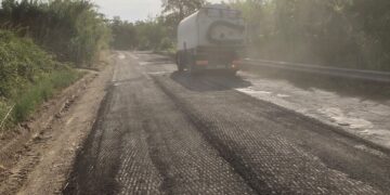 Finalmente asfalto nuovo in via Polercia e a Piano di Marco