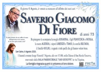 Addio a Saverio Di Fiore, storico comandante della polizia locale e presidente della Valtrigno