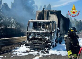Autocarro a fuoco nel tratto di Petacciato, disagi nella tarda mattinata sull’A14