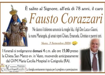 È venuto a mancare Fausto Corazzari, il cordoglio della comunità per il papà di don Luca