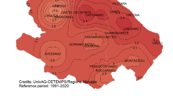 Agosto record in Abruzzo: +3,4 gradi, Vasto tra le città più calde con +3,9